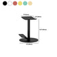 Metal Backless Counter Stool Modern Indoor Bar Stool with Footrest
