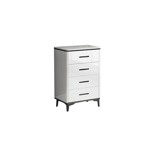 Contemporary Marble Lingerie Chest Vertical Storage Chest for Bedroom
