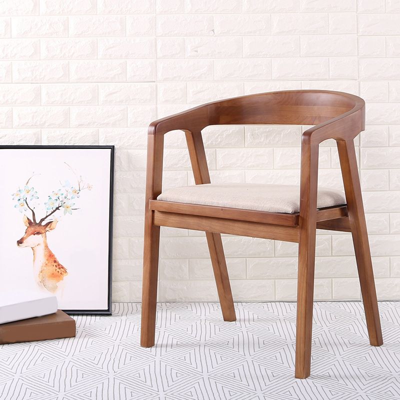 Traditional Wood Kitchen Dining Chairs Upholstered Arm Chairs Clearhalo 'Dining Chairs' 'Dining Tables & Seating' 'dining_chair' 'furn' 'furn_dining_chair' 'Furniture' 'Kitchen & Dining Furniture' 1200x1200_4815a96e-bc84-4870-b8c4-b7500c53a85e