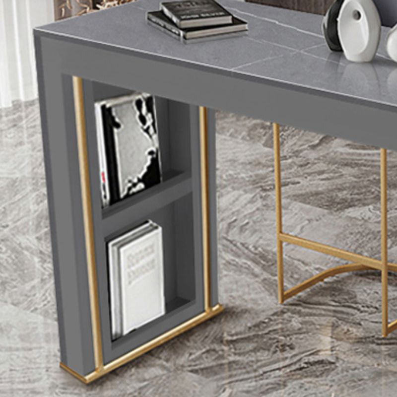 Modern Rectangle Stone Counter Table 1/3 Pieces Bar Table Set for Kitchen Clearhalo 'Bar Furniture' 'furn' 'furn_home_bar_bar_sets' 'Furniture' 'Home Bars & Bar Sets' 'home_bar_bar_sets' 'Kitchen & Dining Furniture' 1200x1200_4815cd86-45cc-46f2-9980-d3c12e16d25e