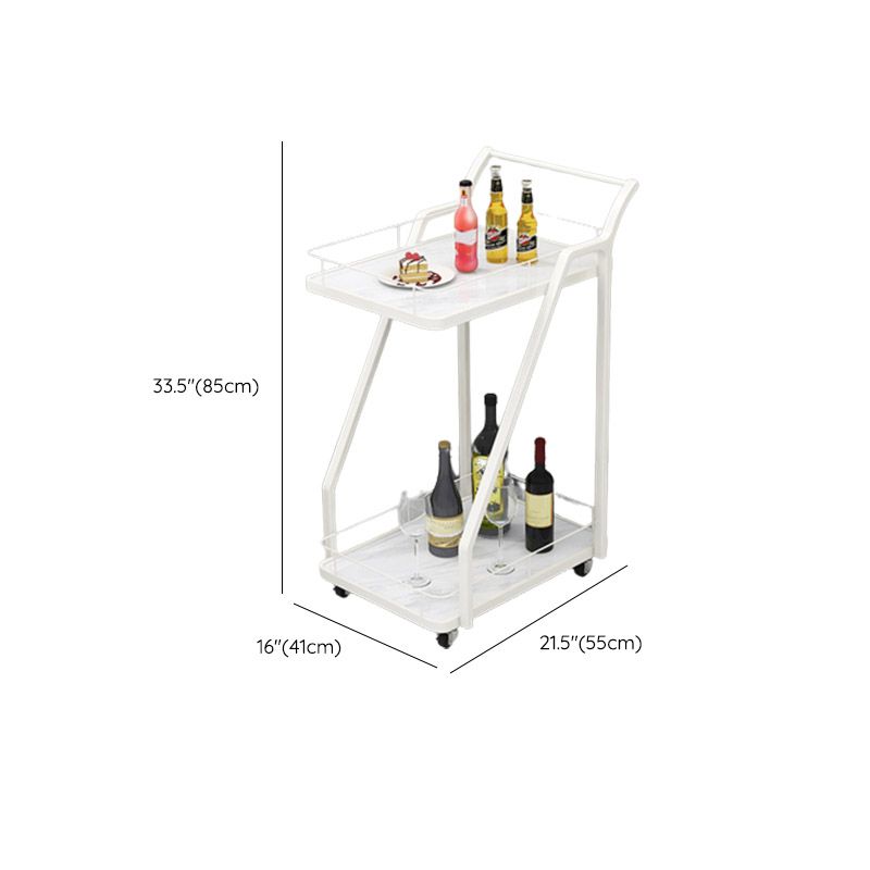 Table de préparation à la maison moderne de stockage ouvert Home Dining Table de préparation