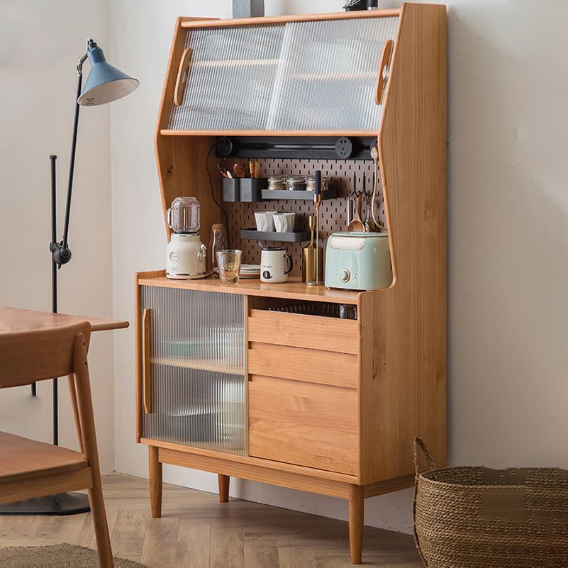 Porte mobili moderne moderne in legno con porte da pranzo con cassetti