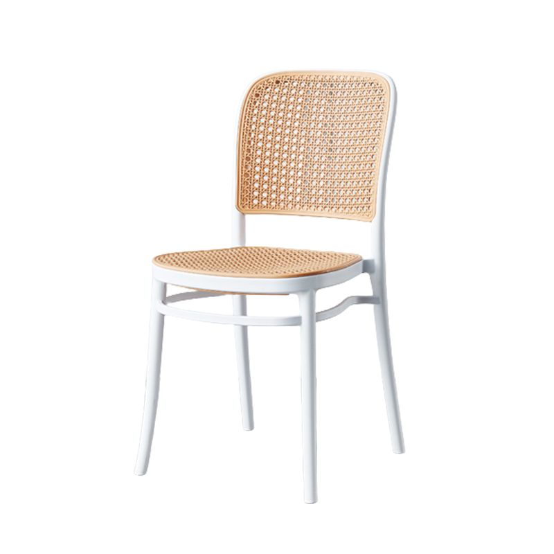 Contemporary Bar and Counter Stool Rattan Full Back Stool with 4 Legs Clearhalo 'Bar Furniture' 'Bar Stools' 'bar_stools' 'furn' 'furn_bar_stools' 'Furniture' 'furniture_bar_stools' 'Kitchen & Dining Furniture' 1200x1200_481a4d50-7072-49aa-ad05-6c346a6b9560