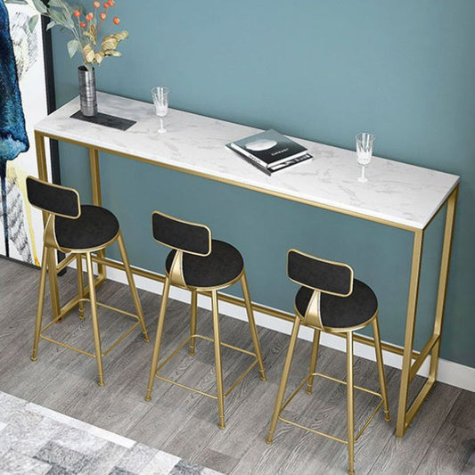 キッチン用の白い焼結石棒の架台ベースダイニングテーブル