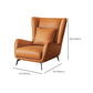 Mid-Century Modern Wingback Chair Orange Bonded Leather Wingback Chair Clearhalo 'Accent Chairs' 'accent_chairs' 'Chairs & Seating' 'furn' 'furn_accent_chairs' 'Furniture' 'Living Room Furniture' 1200x1200_481d1978-e0ea-4d64-8213-066be6d57410