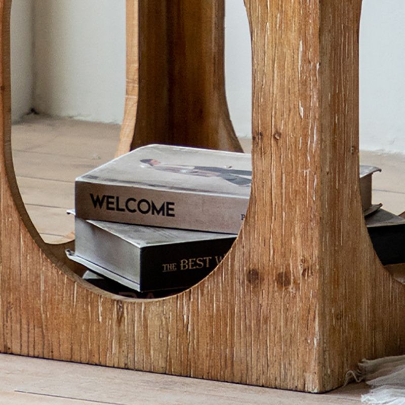 Rustikaler hölzerner Speicher Endtisch quadratische Trommel bei Natural