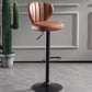 Contemporary Bar-stool Liftable Leather Counter Bar Stool with Metal Legs Clearhalo 'Bar Furniture' 'Bar Stools' 'bar_stools' 'Furniture' 'furniture_bar_stools' 'Kitchen & Dining Furniture' 1200x1200_481d9ac4-a2d6-4760-a1d5-1eb30b8f7df4