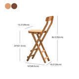 Indoor Minimalism Wood Backrest Barstools Folding Counter Stools, 1 Piece Clearhalo 'Bar Furniture' 'Bar Stools' 'bar_stools' 'furn' 'furn_bar_stools' 'furniture_bar_stools' 'Kitchen & Dining Furniture' 'kitchen&dining_furn' 'kitchen' 'kitchen_furn' Furniture' 1200x1200_481de12e-629c-47b3-a992-85e4189e60b6