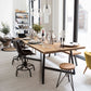 Industrial Solid Wood Table for Restaurant Rectangle Dining Table with Trestle Base Clearhalo 'Dining Tables & Seating' 'Dining Tables' 'dining_table' 'furn' 'furn_dining_table' 'Furniture' 'furniture_dining_table' 'Kitchen & Dining Furniture' 1200x1200_481ecb12-353a-4ae0-8dd6-24050c4f45db