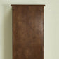 Mid-century Modern 51.18" Tall Glass Paned Accent Cabinet, Wooden Rectangle Cabinet