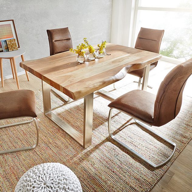 Modern Solid Wood Table for Restaurant Rectangle Dining Table with Double Pedestal Clearhalo ' dining_table' 'Dining Tables & Seating' 'Dining Tables' 'furn' 'furn_dining_table' 'Furniture' 'furniture_dining_table' 'Kitchen & Dining Furniture' 'kitchen&dining_furn' 'kitchen' 'kitchen_dining_table' 1200x1200_4821e878-3326-42c1-b5d8-9f6be5010bf0
