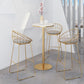 Modern 1/2/3/4 Pieces Metal Bar Table Set Round Bar Table with High Stools for Kitchen Clearhalo 'Bar Furniture' 'furn' 'furn_home_bar_bar_sets' 'Furniture' 'Home Bars & Bar Sets' 'home_bar_bar_sets' 'Kitchen & Dining Furniture' 1200x1200_4825f37a-c1cd-48cc-b374-a243a96d25a7