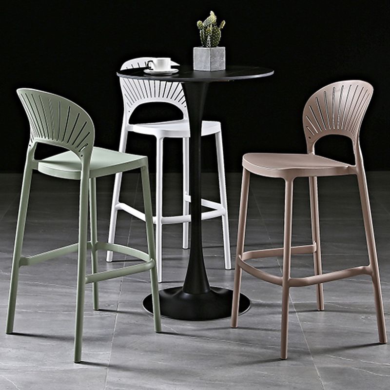Scandinavia Style Bar-stool Plastic Single Stool with Footrest for Kitchen Bar Clearhalo 'Bar Furniture' 'Bar Stools' 'bar_stools' 'furn' 'furn_bar_stools' 'furniture_bar_stools' 'Kitchen & Dining Furniture' 'kitchen&dining_furn' 'kitchen' 'kitchen_furn' Furniture' 1200x1200_4827ec4e-67dd-4260-a90d-ced0142fb236