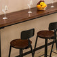 Dark Brown Bar Set with Pine Wood Top 1/2/5/9 Pieces Industrial Rectangle Pub Table Set Clearhalo 'Bar Furniture' 'furn' 'furn_home_bar_bar_sets' 'Furniture' 'Home Bars & Bar Sets' 'home_bar_bar_sets' 'Kitchen & Dining Furniture' 1200x1200_482869b6-1bcd-41fd-b9f8-9f60d1a238f1