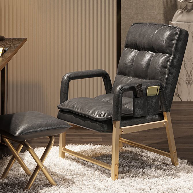 Contemporary Style Upholstered Side Chair Solid Back Arm Single Dining Chair for Home Use Clearhalo ' kitchen&dining_furn' 'Dining Chairs' 'Dining Tables & Seating' 'dining_chair' 'furn' 'furn_dining_chair' 'Furniture' 'furniture_dining_chair' 'Kitchen & Dining Furniture' 'kitchen' 1200x1200_482ba14f-3abc-4708-a74f-26b476cc1076