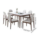 Modern Kitchen Dining Room Set with Sintered Stone Top and Solid Wood Base Dining Furniture Clearhalo 'Dining Room Sets' 'Dining Tables & Seating' 'dining_room_set' 'furn' 'furn_dining_room_set' 'Furniture' 'furniture_dining_room_set' 'Kitchen & Dining Furniture' 'kitchen&dining_furn' 'kitchen' 1200x1200_482e8616-2648-4cf2-a629-1fd124ba62e3