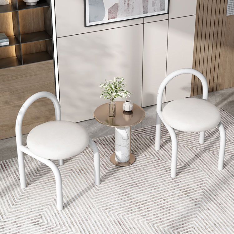 Nodic Style Linen Fabric Dining Chair Armless Open Back Chairs Clearhalo 'Dining Chairs' 'Dining Tables & Seating' 'dining_chair' 'furn' 'furn_dining_chair' 'Furniture' 'furniture_dining_chair' 'Kitchen & Dining Furniture' 1200x1200_482e8aab-8eb1-4308-9a0e-5bef50aad29f