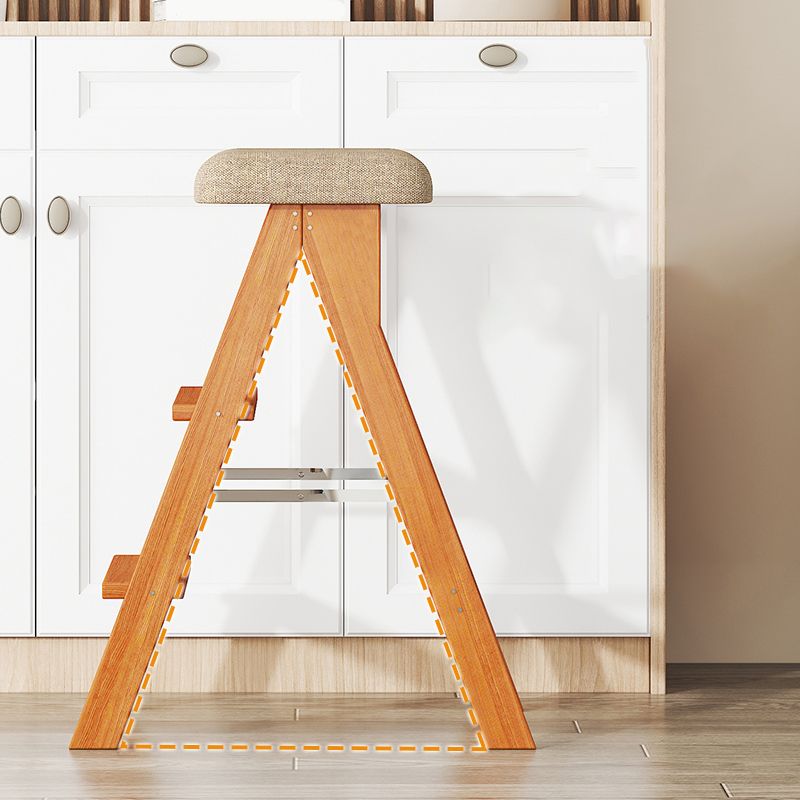Tabouret de bar pliant moderne en bois, tabourets de bar sans dossier pour salle à manger