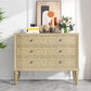 Classic Glam Horizontal Double Dresser Rubber Wood Storage Chest Dresser for Bedroom Clearhalo 'Bedroom Furniture' 'Dressers & Chests' 'dressers_chests' 'furn' 'furn_dressers_chests' 'Furniture' 1200x1200_48341cb3-ef05-4c19-ab84-548e7793fa9e