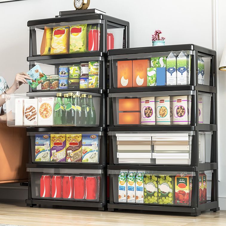 Moderne Style -Bücherregal in weißer und schwarzer Farbe Plastikbuch für Büro