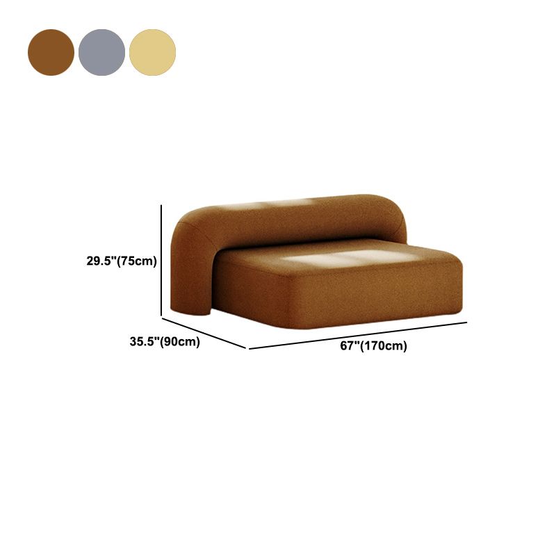 Modern Minimalist Velvet Sofa 2/3-Seater Armless Living Room Sofa Clearhalo 'furn' 'furn_sofas' 'Furniture' 'Living Room Furniture' 'Sofa' 'sofas' 1200x1200_4834acb0-d7e6-4769-bd3a-e3ee59fe8992