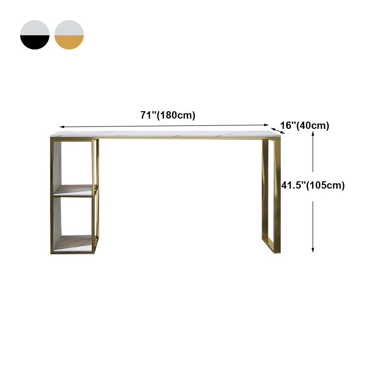 Marble Modern Sled Cocktail Bar Table with Storage Rectangle Counter Table Clearhalo 'Bar Furniture' 'Bar Tables' 'bar_tables' 'furn' 'furn_bar_tables' 'Furniture' 'furniture_bar_tables' 'Kitchen & Dining Furniture' 'kitchen&dining_furn' 'kitchen' 1200x1200_4835ca48-42b4-4f0d-affd-6af288b07108
