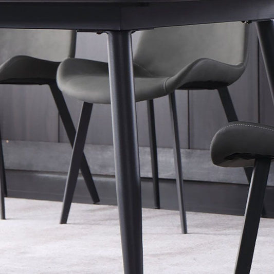 1/4/5/7 Pcs Metal Modern Dining Room Set with Rectangle Metal Base Table Dining Set Clearhalo 'Dining Room Sets' 'Dining Tables & Seating' 'dining_room_set' 'furn' 'furn_dining_room_set' 'Furniture' 'furniture_dining_room_set' 'Kitchen & Dining Furniture' 'kitchen&dining_furn' 'kitchen' 1200x1200_4838bcdb-aa71-4ecd-81ae-6811f54e541a