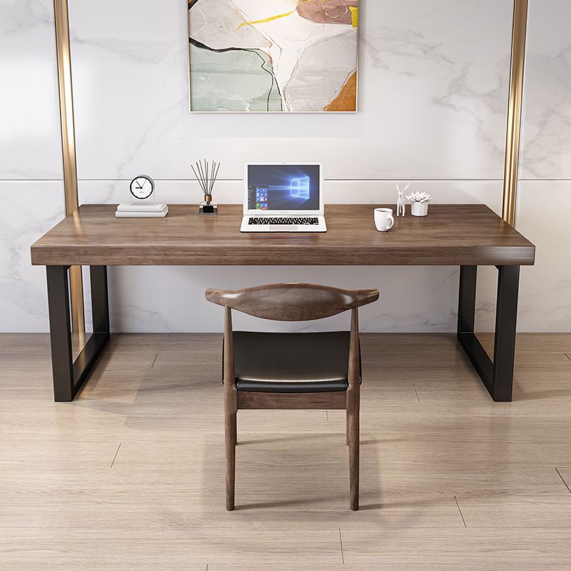 Industrial Rectangular Writing Desk Solid Wood Sled Office Desk Clearhalo 'furn' 'furn_office_desk' 'Furniture' 'Office Desks' 'Office Furniture' 'office_desk' 1200x1200_4838d29a-ca68-4ea6-be9b-5b2db0c5c928