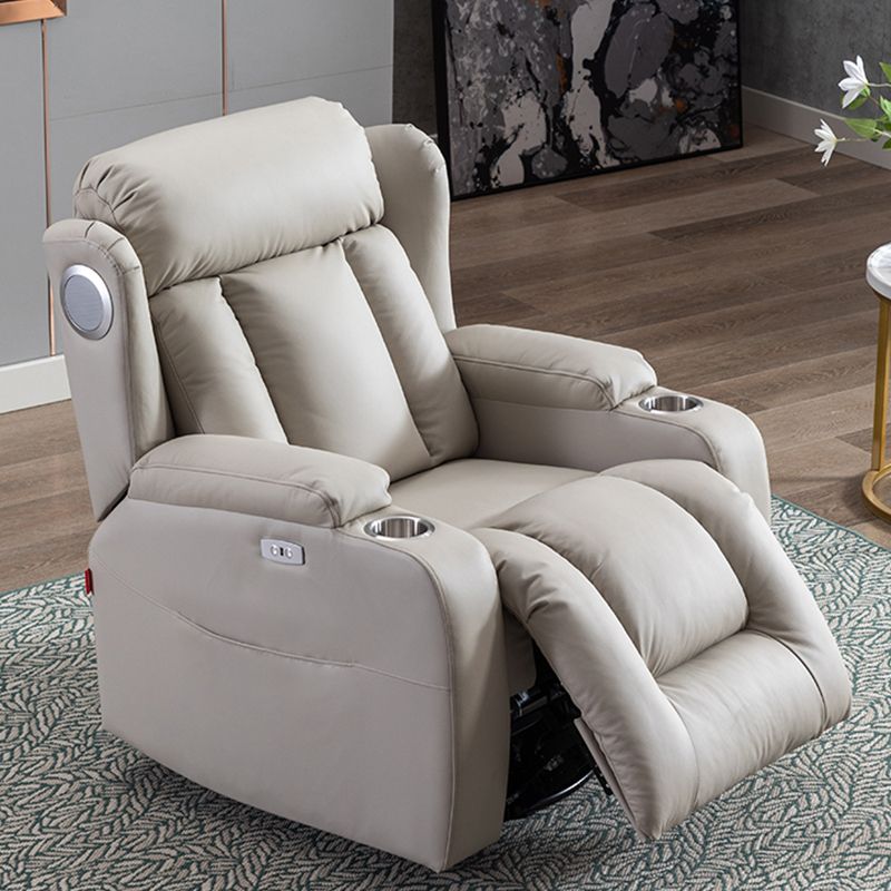 Modern Fux Leather Club Club Recliner Massage Home Theater Recliner
