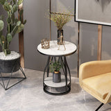 Mesa de metal acento mesa de noche mesa de noche inferior para dormitorio