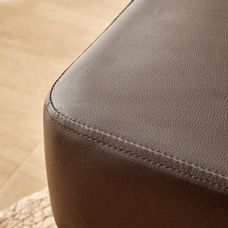 Contemporary Ottoman Faux Leather Upholstered Rectangle Ottoman Clearhalo 'furn' 'furn_ottomans_poufs' 'Furniture' 'Living Room Furniture' 'Ottomans & Poufs' 'ottomans_poufs' 1200x1200_483d6157-f763-48d5-8ab3-6b16ef043df9