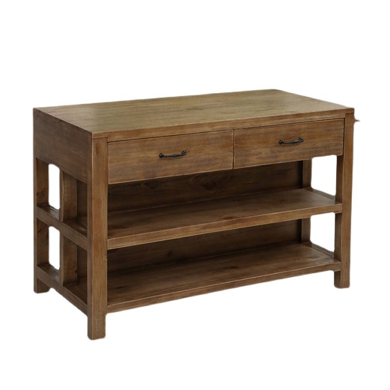 Modern Stationary Kitchen Island table Wood Kitchen Island table Clearhalo 'furn' 'furn_kitchen_islands_carts' 'Furniture' 'Kitchen & Dining Furniture' 'Kitchen Islands & Carts' 'kitchen_islands_carts' 1200x1200_483e2493-f66a-4f66-8f14-03ff603ef3a3