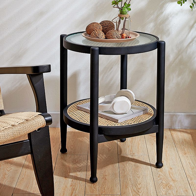 Tropical Coffee Cocktail Table Storage Solid Wood Coffee Table Clearhalo 'Coffee & Accent Tables' 'Coffee Tables' 'coffee_tables' 'furn' 'furn_coffee_tables' 'Furniture' 'Living Room Furniture' 1200x1200_48408937-09c1-4a39-8831-cd1e96ab249e
