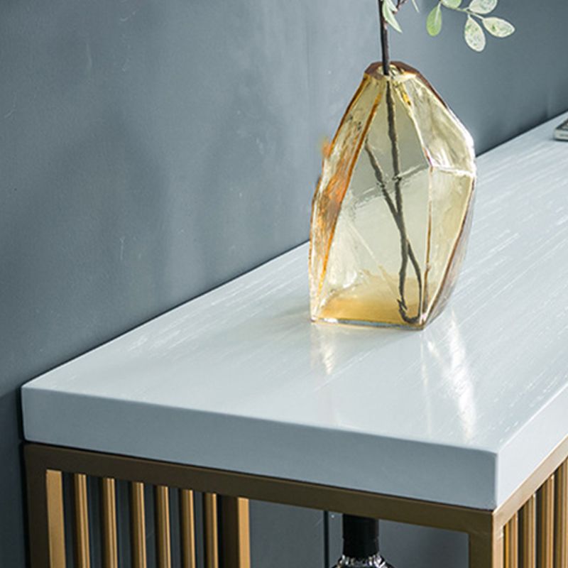 Wood Bar Dining Table Traditional Luxury Rectangle Bar Table with Sled Base in Gold Clearhalo 'Bar Furniture' 'Bar Tables' 'bar_tables' 'furn' 'furn_bar_tables' 'Furniture' 'furniture_bar_tables' 'Kitchen & Dining Furniture' 1200x1200_484184e2-5a01-4804-ae27-4486769ae080