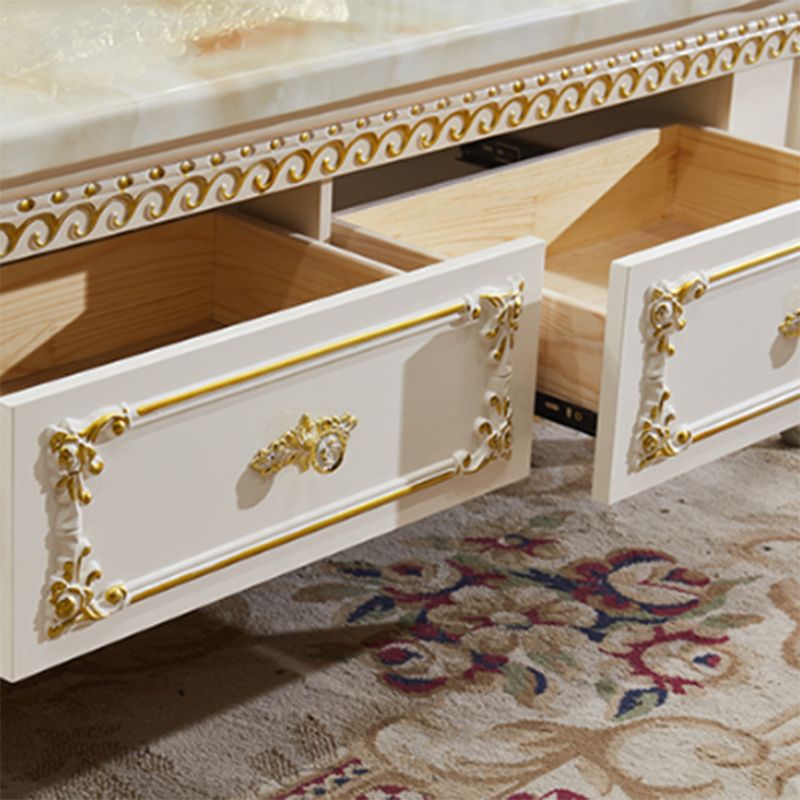 Glam TV Media Console Open Storage TV Console with 4 Drawers Clearhalo 'furn' 'furn_tv_stands_entertainment_centers' 'Furniture' 'Living Room Furniture' 'TV Stands & Entertainment Centers' 'TV Stands & Media Storage Furniture' 'tv_stands_entertainment_centers' 1200x1200_4841b513-6cd7-4a00-bdaf-9e4dfedbbeb1