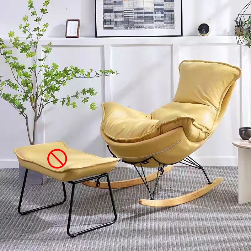 Light Luxury Style Single Leisure Chaise Rocking Chair Lounge Lazy Chair Clearhalo 'Chairs & Seating' 'furn' 'furn_rocking_chairs' 'Furniture' 'Living Room Furniture' 'Rocking Chairs' 'rocking_chairs' 1200x1200_4841cc58-5e05-4ea7-9fdd-e4cbc1c6c6de