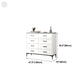 Contemporary Engineer Wood Dresser White Bedroom Storage Chest with Drawer