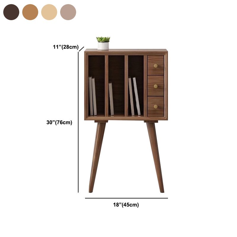 11" Wide Contemporary Shelf Closed Back Solid Wood Pine Bookcase Clearhalo 'Bookcases' 'furn' 'furn_bookcases' 'Furniture' 'Office Furniture' 1200x1200_4842a75a-2a4d-45a7-b6df-26d1bb6e001e