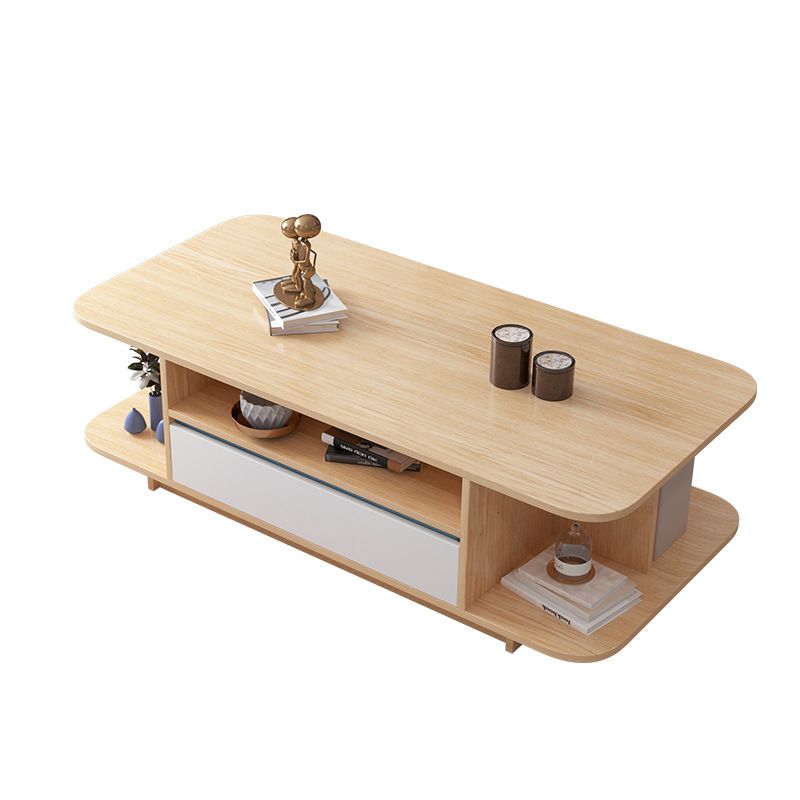 Modern Tray Top Coffee Table Wooden 4 Legs Cocktail Table for Home Clearhalo 'Coffee & Accent Tables' 'Coffee Tables' 'coffee_tables' 'Furniture' 'furniture_coffee_tables' 'Living Room Furniture' 1200x1200_4842b1cd-e2a8-4005-b101-928bce26260f