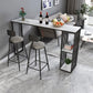 Stone Rectangle Bar Dining Table Contemporary Bar Table with Sled Base Clearhalo 'Bar Furniture' 'Bar Tables' 'bar_tables' 'furn' 'furn_bar_tables' 'Furniture' 'furniture_bar_tables' 'Kitchen & Dining Furniture' 1200x1200_4842e205-5cf1-4b49-bb39-80df93ed1ba1