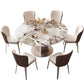 Gesinterde stenen tafel Glam eettafel voor eetkamer