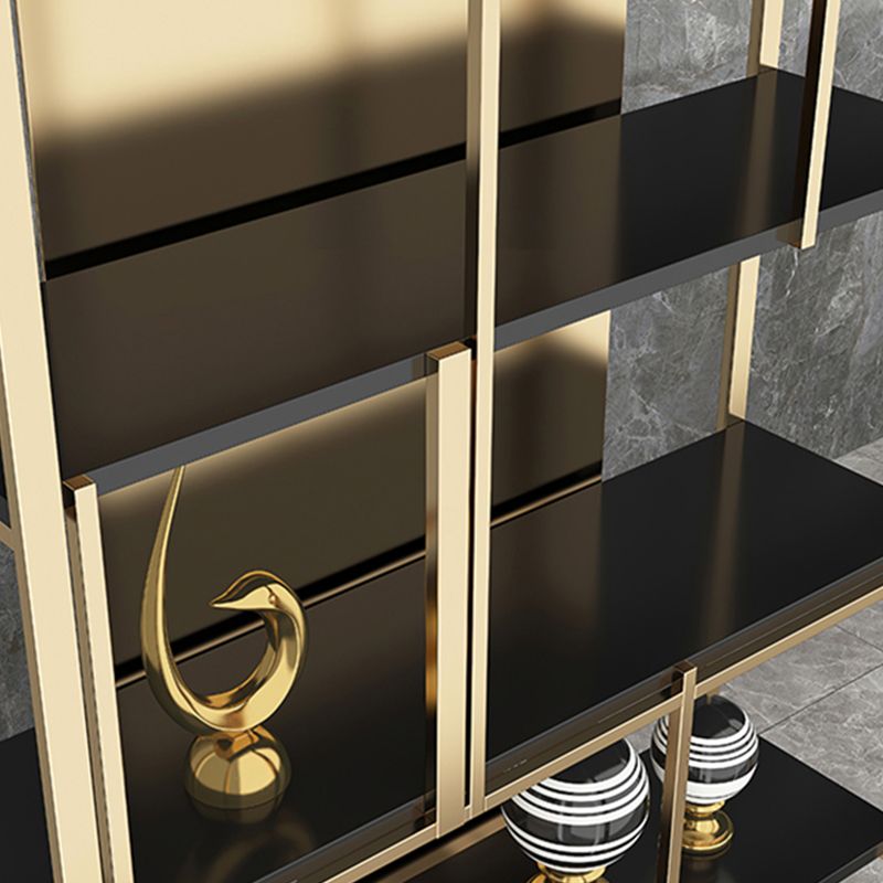 11.81"W 78.74"H Bookshelf Glam Style Open Back Bookcase for Study Room Home Office Clearhalo 'Bookcases' 'furn' 'furn_bookcases' 'Furniture' 'furniture_bookcases' 'kitchen' 'kitchen_bookcases' 'Living Room Furniture' 'Office Furniture' 1200x1200_48450ef9-9f65-42f6-b54f-72c602b065f3