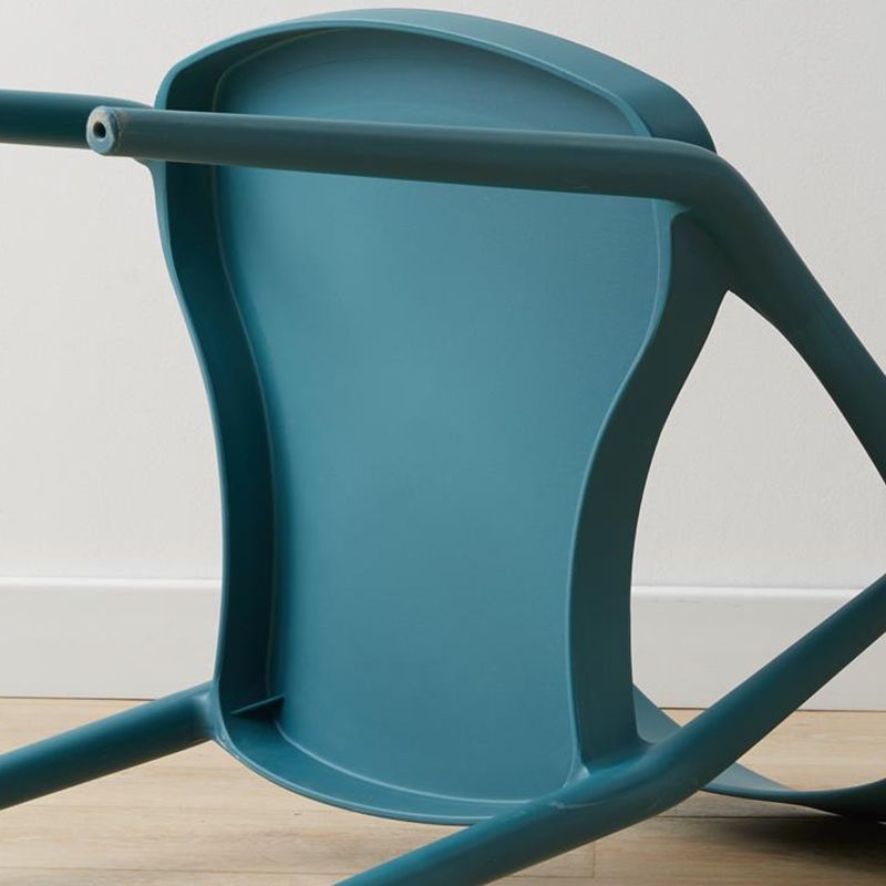 Sedia da casa sedia da pranzo in plastica intatta senza braccio sedia da cucina laterale