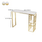 Stone Bar Dining Table Glam Rectangle Bar Table with Double Pedestal for Dining Room Clearhalo 'Bar Furniture' 'Bar Tables' 'bar_tables' 'furn' 'furn_bar_tables' 'Furniture' 'furniture_bar_tables' 'Kitchen & Dining Furniture' 1200x1200_4845f49f-c833-4453-8aa4-e5c0d8900d9c