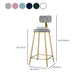 Round Bar Stools Industrial Dining Stools with Gold Metal Base Clearhalo 'Bar Furniture' 'Bar Stools' 'bar_stools' 'furn' 'furn_bar_stools' 'Furniture' 'Kitchen & Dining Furniture' 1200x1200_4846d73e-39e0-4b56-999a-99e5f4b4ddba