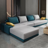 Scandinavian L-Shape Slipcovered Sofa and Chaise Pillow Back Cushions Sectional Clearhalo 'furn' 'furn_sectionals' 'Furniture' 'furniture_sectionals' 'Living Room Furniture' 'Sectionals' 1200x1200_48471333-3ddc-4b6f-a5de-cdfc253ce35f