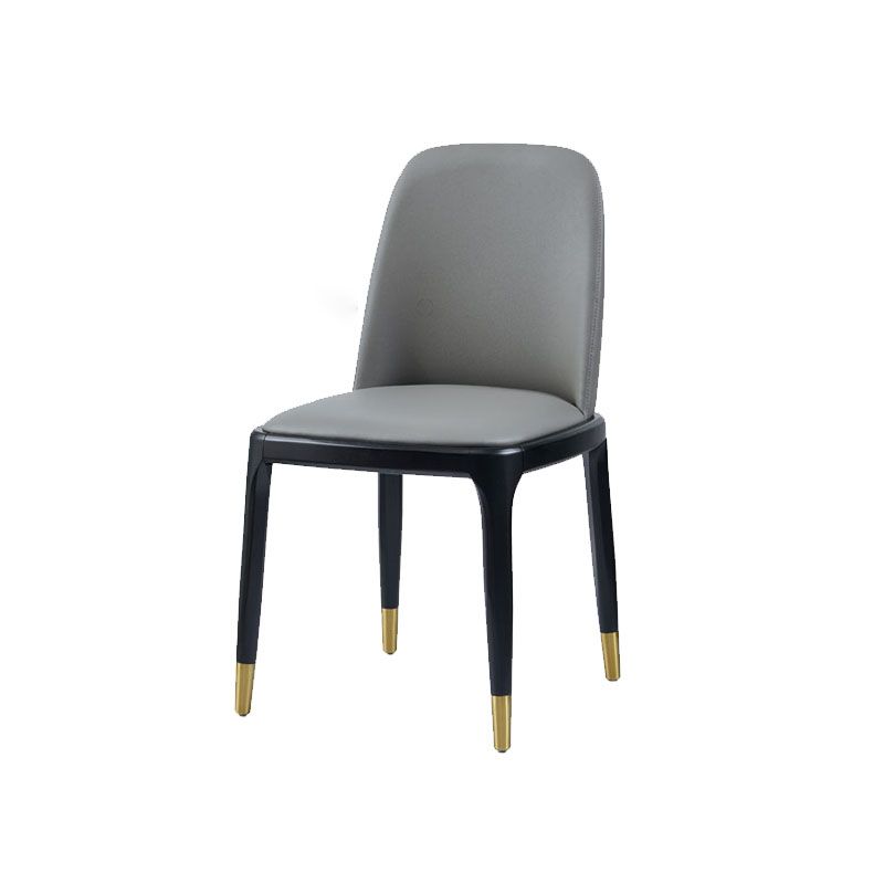 Traditional Wood Dining Armless Chair Leather Dining Side Chair (Set of 2) Clearhalo ' kitchen&dining_furn' 'Dining Chairs' 'Dining Tables & Seating' 'dining_chair' 'furn' 'furn_dining_chair' 'Furniture' 'furniture_dining_chair' 'Kitchen & Dining Furniture' 'kitchen' 1200x1200_484a08a2-61cd-4d39-bd90-3f0a5264e813