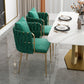 Contemporary Metal Dining Room Chairs Velvet Armless Dining Chairs for Home Use Clearhalo ' kitchen&dining_furn' 'Dining Chairs' 'Dining Tables & Seating' 'dining_chair' 'furn' 'furn_dining_chair' 'Furniture' 'furniture_dining_chair' 'Kitchen & Dining Furniture' 'kitchen' 1200x1200_484a3fbf-330e-4351-8f30-1bb294b77472