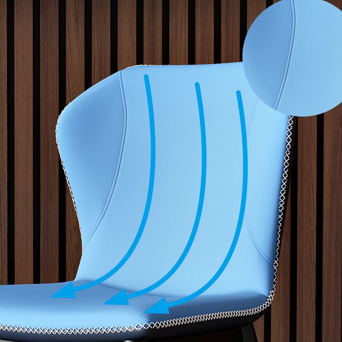 Modern Leather Home Side Chair Wingback Matte Finish Dining Chair Clearhalo ' kitchen&dining_furn' 'Dining Chairs' 'Dining Tables & Seating' 'dining_chair' 'furn' 'furn_dining_chair' 'Furniture' 'furniture_dining_chair' 'Kitchen & Dining Furniture' 'kitchen' 1200x1200_484a756f-0f31-43da-8488-a66009e431b9