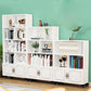 Contemporary Standard Bookcase Vertical Closed Back Bookshelf with Wheels Clearhalo 'Bookcases' 'furn' 'furn_bookcases' 'Furniture' 'Office Furniture' 1200x1200_484a7812-f32a-4ec0-afe8-31f472df4019